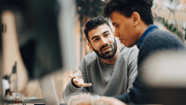 Discussions cross the office don't always cut it, Levy says. Instead, we need to create a safe and open space to support our peers. Image: Getty