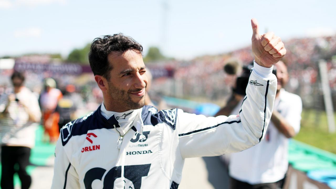 Daniel Ricciardo of Australia and Scuderia AlphaTauri prepares to drive on the grid prior to the F1 Grand Prix of Hungary at Hungaroring on July 23, 2023 in Budapest, Hungary. (Photo by Peter Fox/Getty Images)