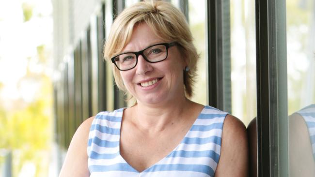 Domestic Violence campaigner Rosie Battie at the University of the Sunshine Coast to talk at the Domestic Violence Symposium. Photo Lachie Millard