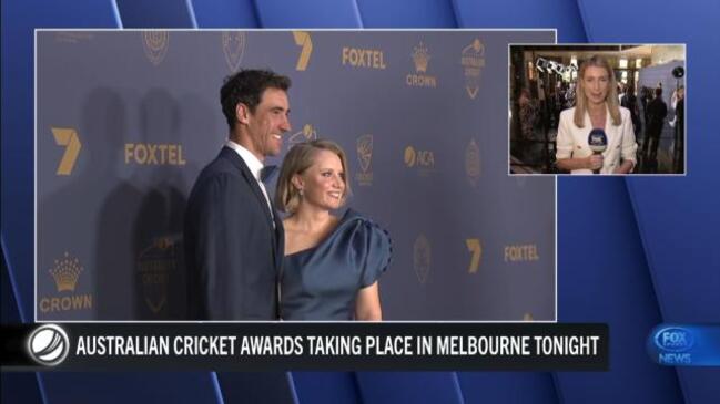 Stars arrive for Australian Cricket Awards