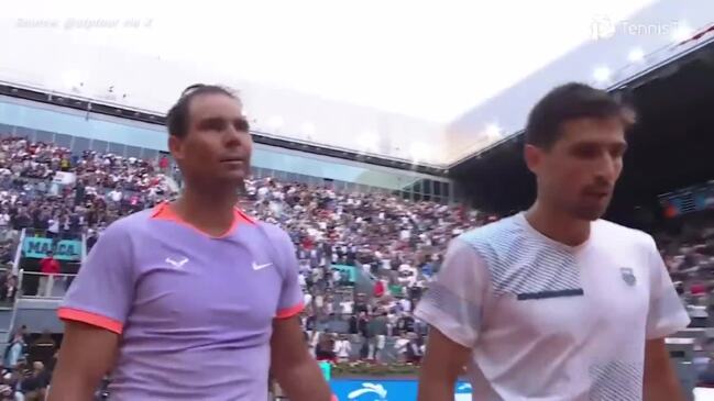 Rafael Nadal hands over shirt in classy exchange