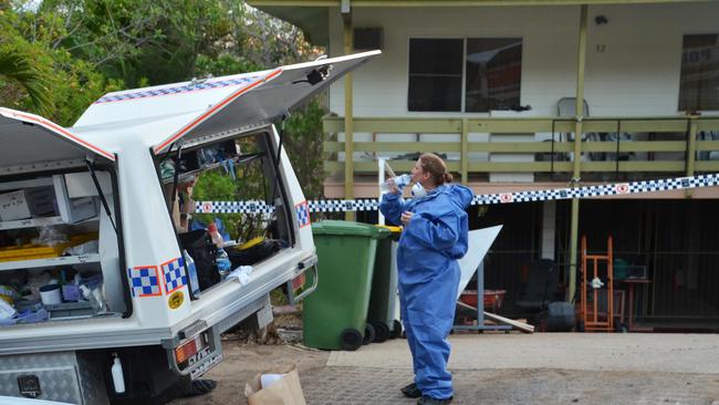 Scenes of Crime Officer investigating the suspicious death of a man at a Belgian Gardens house on Saint James Drive.