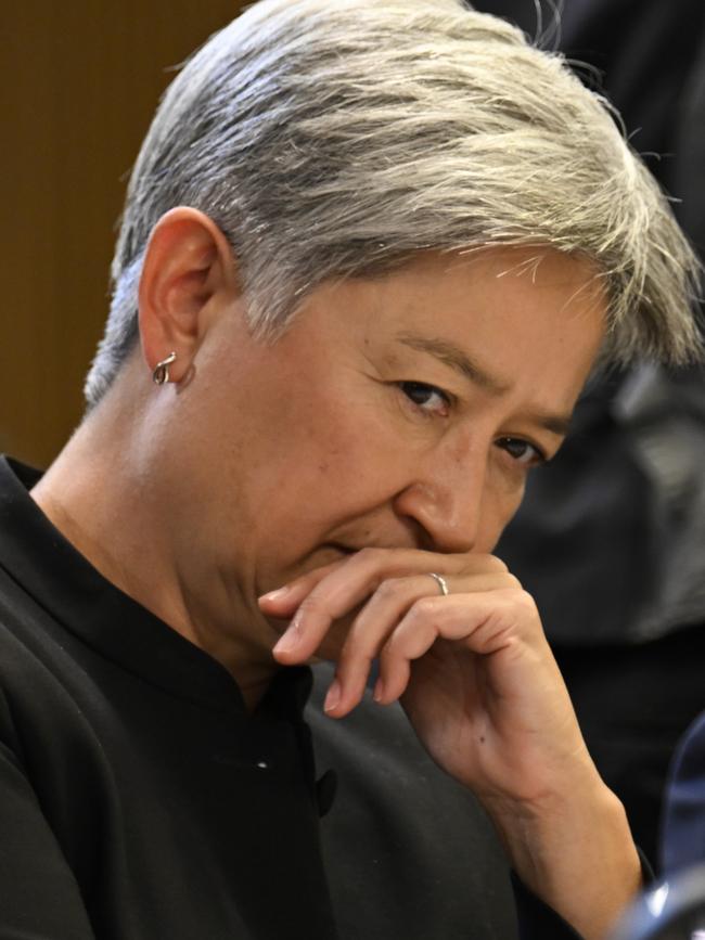 Penny Wong set off rumours the Voice could be resurrected. Picture: NewsWire / Martin Ollman