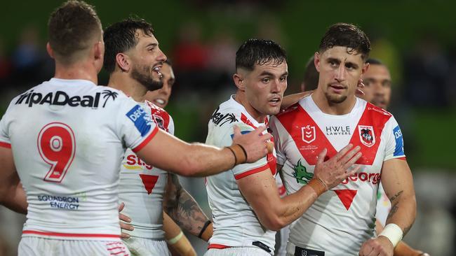 Zac Lomax of the Dragons. Photo by Mark Metcalfe/Getty Images