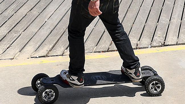 The boy was riding an electric skateboard, similar to this one. Picture: NCA NewsWire