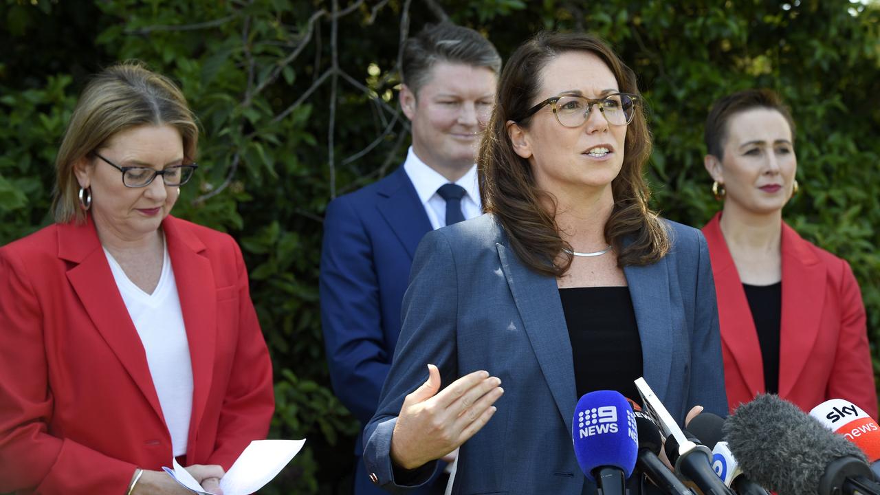 New treasurer Jaclyn Symes at Government House. Picture: NewsWire / Andrew Henshaw