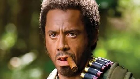 Robert Downey Jr defends his role in Tropic Thunder in which he went Blackface. Picture: Paramount