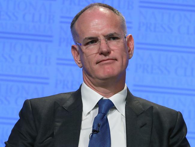 News Corp Australasia executive chairman Michael Miller at the National Press Club address in Canberra. Picture Gary Ramage