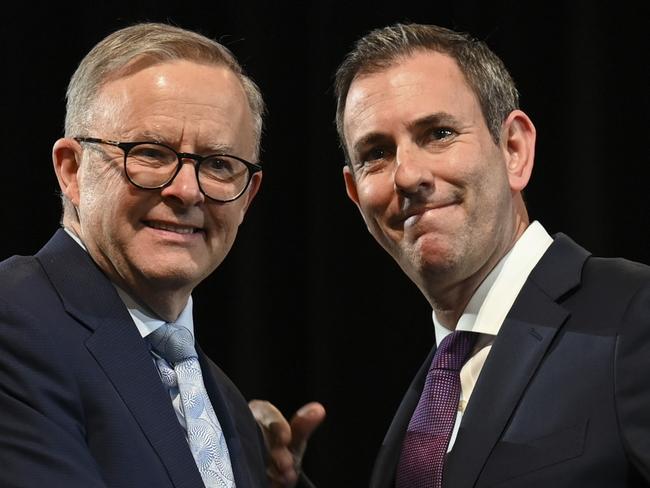 CANBERRA, AUSTRALIA - NewsWire Photos September 02, 2022: Prime Minister of Australia Albanese and Treasurer Jim Chalmers at the Jobs and Skills Summit at Parliament House in Canberra. Picture: NCA NewsWire / Martin Ollman