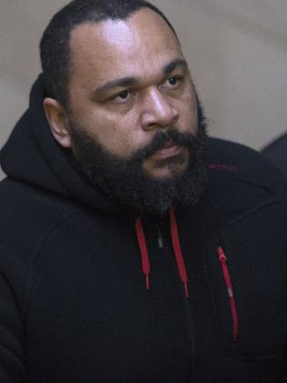 Controversial ... Dieudonne M’bala arriving for a trial at the Paris courthouse. Picture: AFP