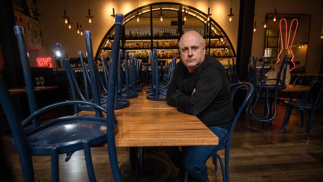 Restaurant owner Chris Lucas of Melbourne institution Chin Chin says Premier Daniel Andrews proposed outdoor dining rules are unworkable. Picture: Jason Edwards