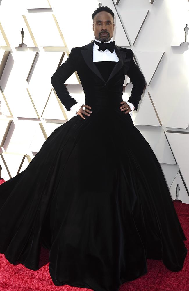 Billy Porter arrives at the Oscars on Sunday, Feb. 24, 2019, at the Dolby Theatre in Los Angeles. (Photo by Jordan Strauss/Invision/AP)