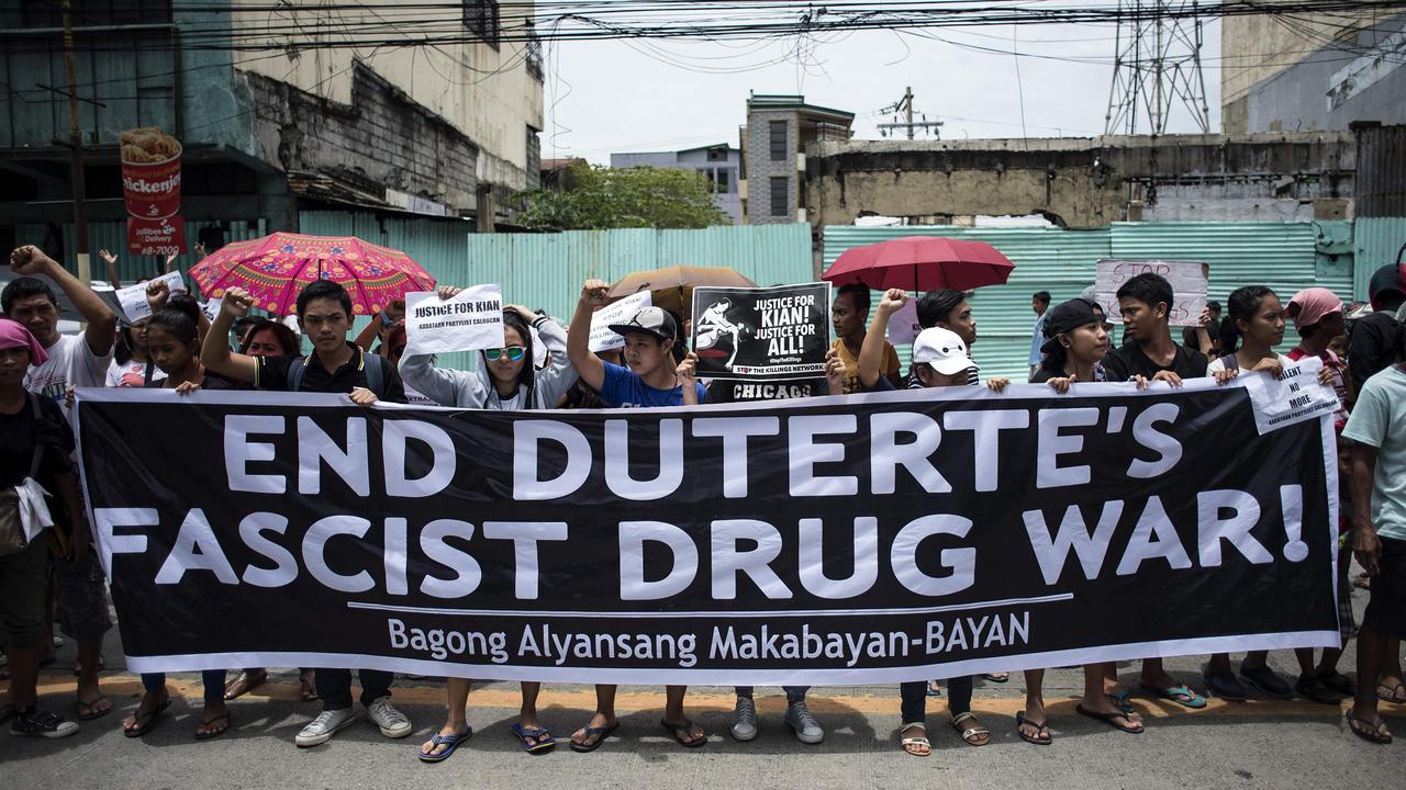 Mr Duterte has made global headlines for his hard-line approach on drug dealing. Picture: AFP