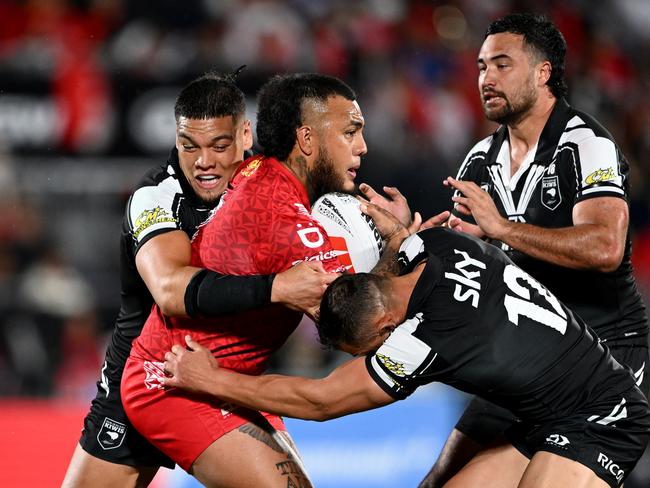 Cronulla fans would have loved what they saw from new recruit Addin Fonua-Blake. Picture: Getty Images