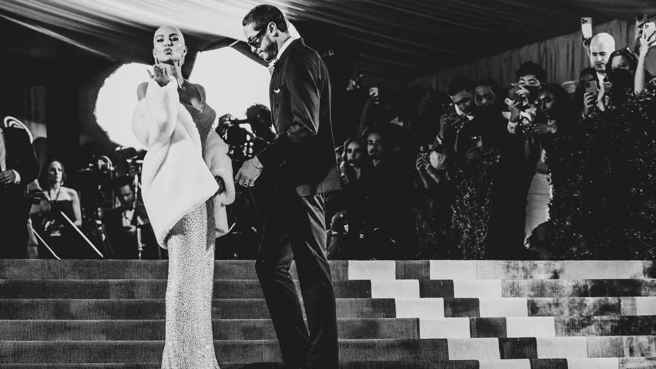 Kim Kardashian and Pete Davidson attend The 2022 Met Gala. (Photo by Mike Coppola/Getty Images)