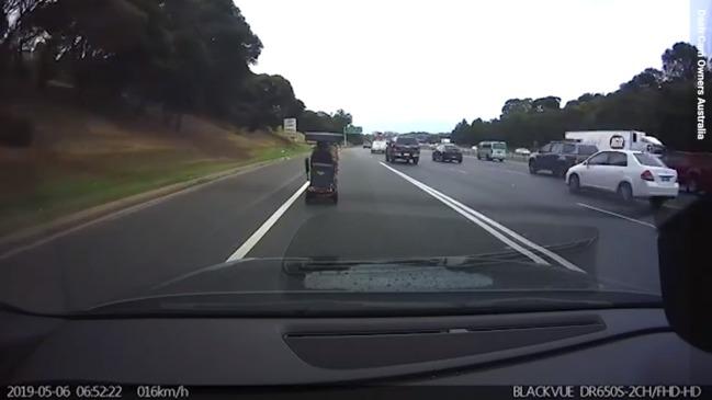 Mobility Scooter on the Monash Fwy