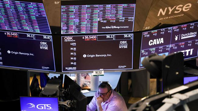 US stock markets have plunged in recent weeks, and the world followed. Picture: AFP