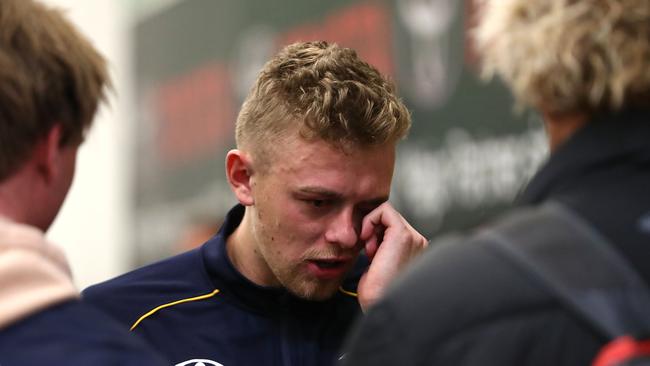 Hugh Greenwood’s mother has passed away. Photo: Robert Cianflone/AFL Media/Getty Images