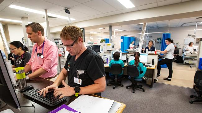 Hornsby Hospital’s emergency department (pictured) has been kept busy. Picture: Julian Andrews