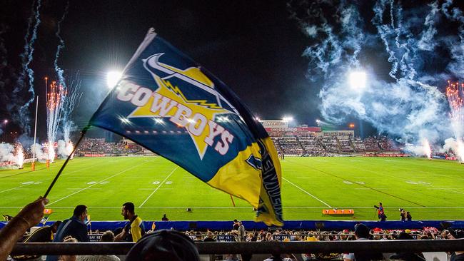 A crowd shot of the 2016 NRL semi final, Cowboys v Broncos at 1300SMILE Stadium. PHOTO SUPPLIED BY NQ COWBOYS