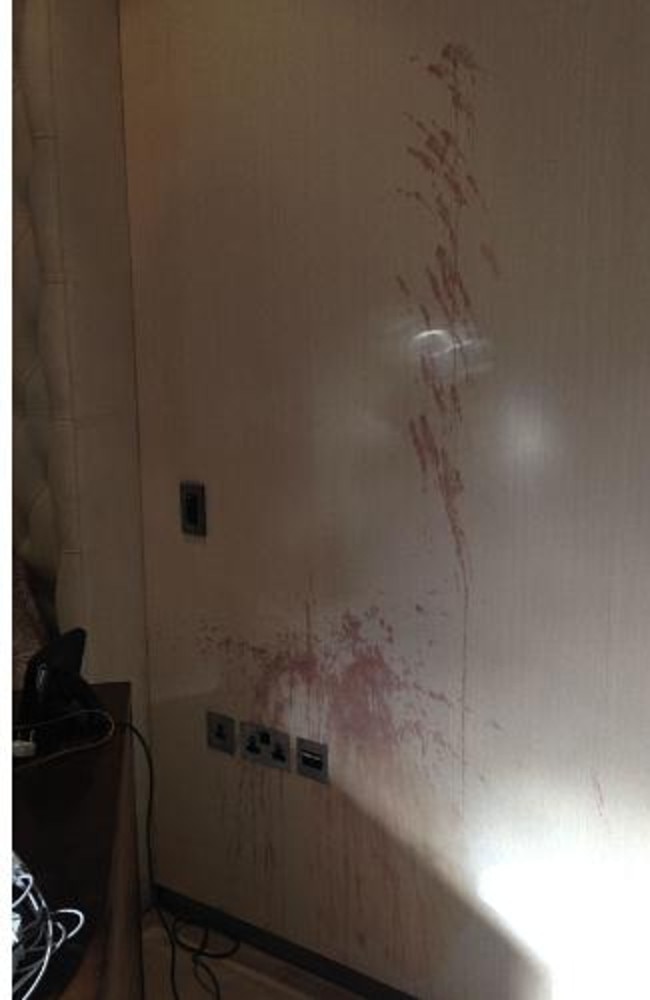 The alleged damage in the house Amber Heard and Johnny Depp rented on the Gold Coast. Picture: MEGA TheMegaAgency.com