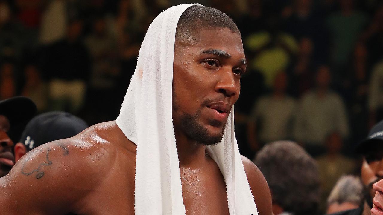 Anthony Joshua after his defeat.