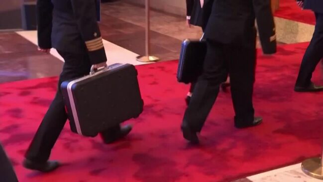 Putin seen in China accompanied by nuclear briefcase