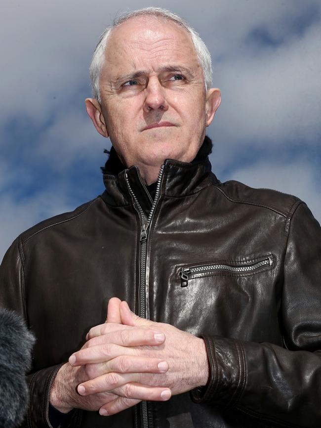 Malcolm Turnbull in Cooma last week. Picture: Alex Ellinghausen