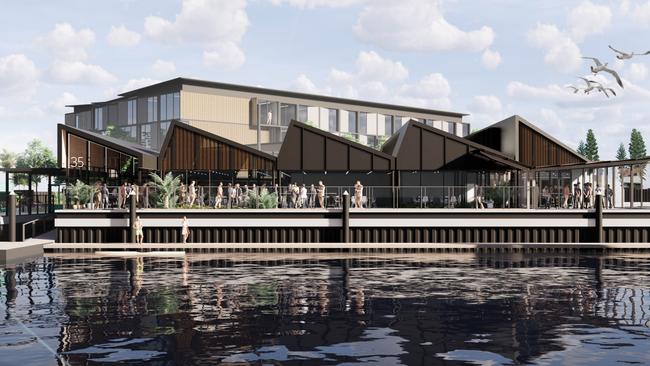 Concept shot of the $40m 35 South Marina hotel at North Haven, which has just received SCAP approval. Pic: SUPPLIED