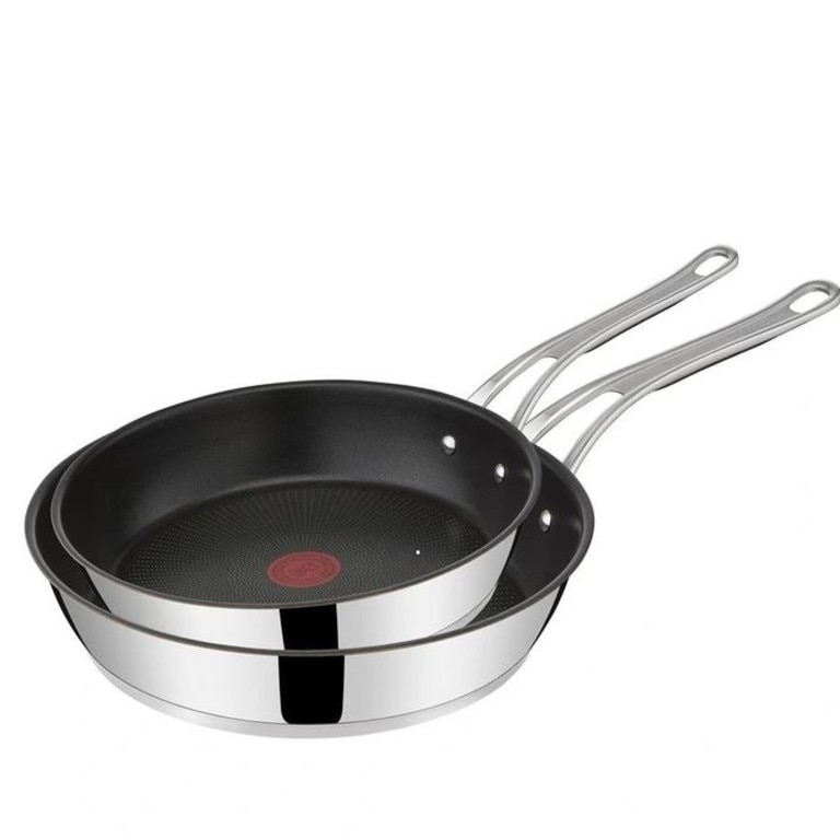 Jamie Oliver by Tefal Cooks Classic Induction Frypan Twin Set. Picture: Myer