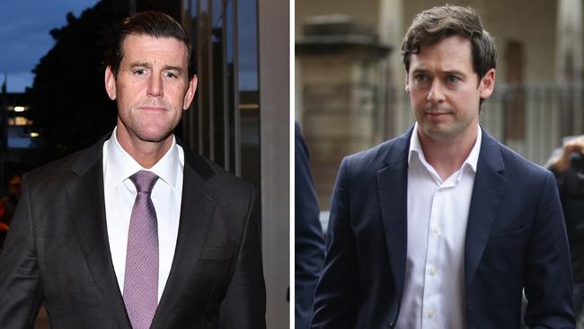 Ben Roberts-Smith, left, and Nick McKenzie.