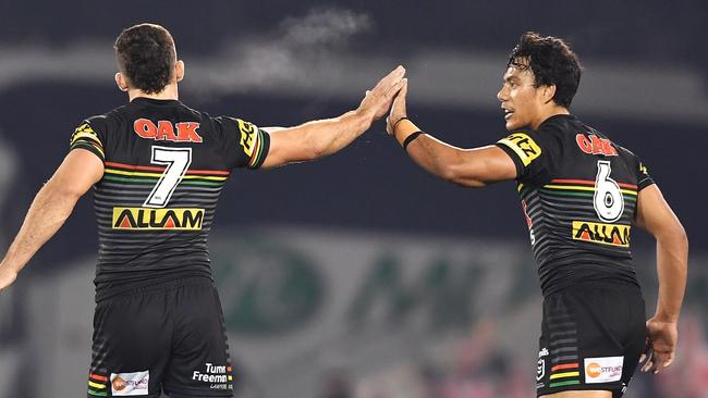 Jarome Luai and Nathan Cleary have played alongside each other since the age of 15. NRL Photos