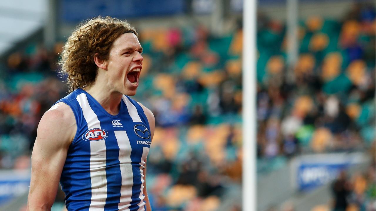 Tasmanian Roos star Ben Brown will play an extra game in his home state from 2019. (Photo by Adam Trafford/AFL Media/Getty Images)