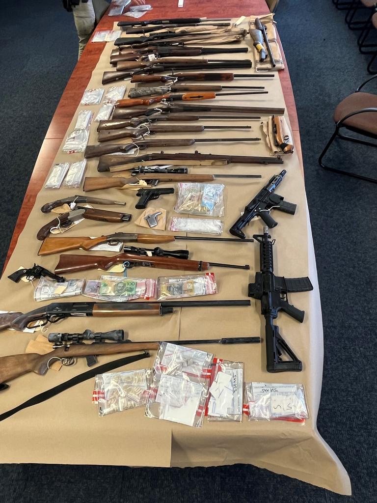 Tasmania Police seized $45,000 of cash, drugs and 36 firearms in 30 ...