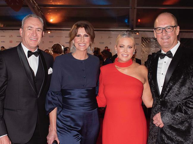 Sunrise host Armytage with colleagues Mark Beretta, Natalie Barr and David Koch.