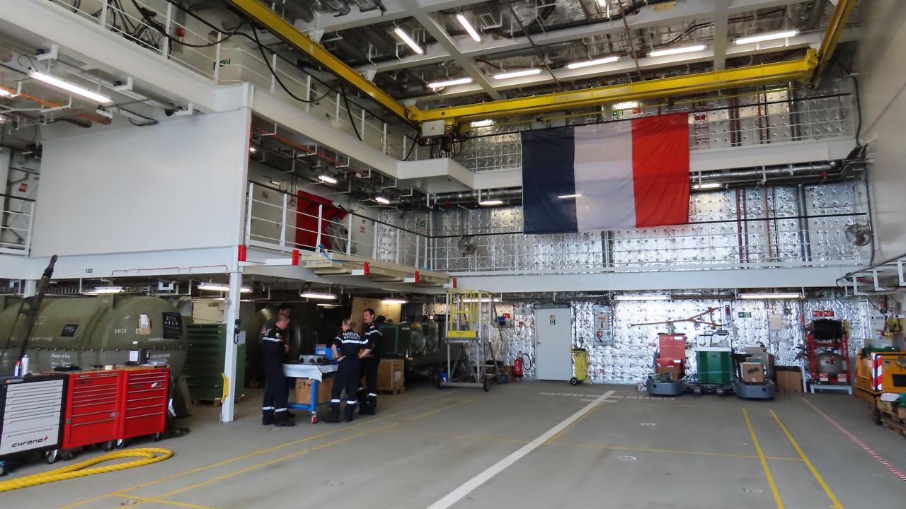 Darwin, NT, 29/1/25: French navy supply ship Jacques Chevallier arrives in Darwin as part of Frances Clemenceau mission in the Indo Pacific. Picture: Fia Walsh.