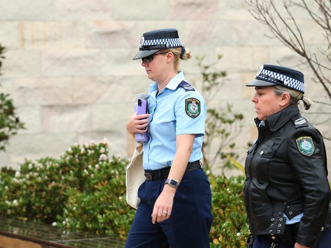 Constable Brooke Cooper (left) was one of a number of police officers who made errors in domestic violence reports they took from Olga Edwards. Picture: Brett Costello