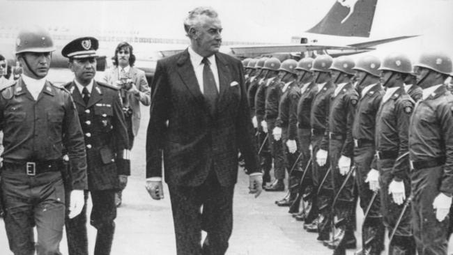 Then prime minister Gough Whitlam on a tour of Mexico in 1973.