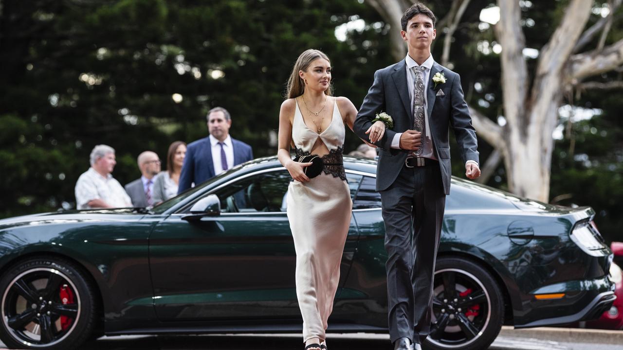 Tyler Madden and partner Bridget McSweeny at St Mary's College formal at Picnic Point, Friday, March 24, 2023. Picture: Kevin Farmer