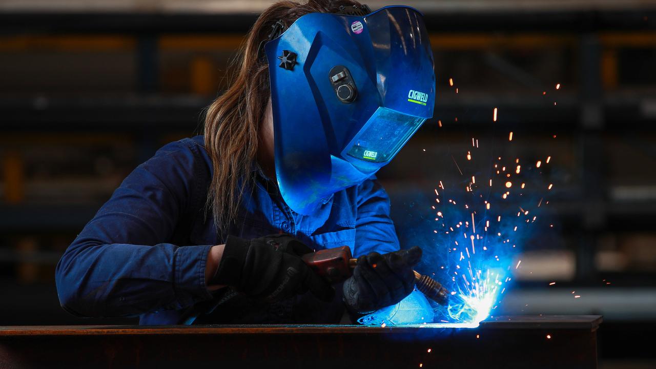 The metal fabricator worker lost the tips of four fingers in an industrial guillotine in February 2022. Picture: Justin Lloyd