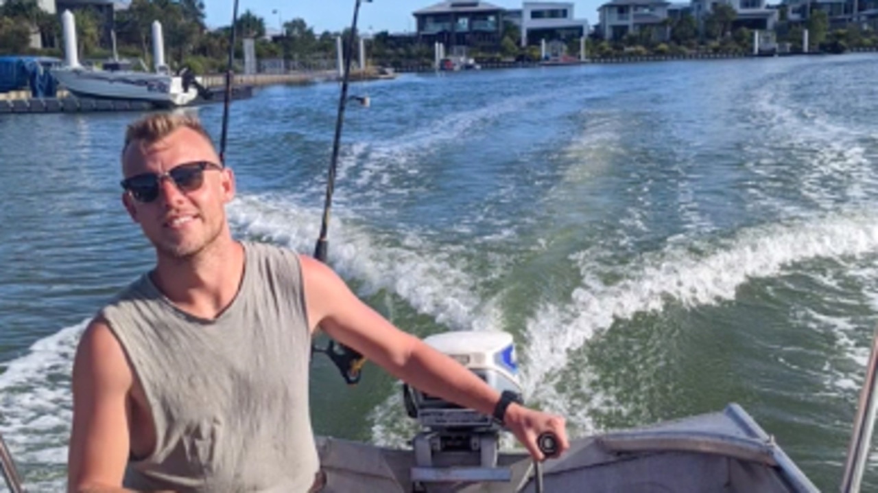 Brock Harris was out boating with his wife on the Sunshine Coast. Picture: TikTok