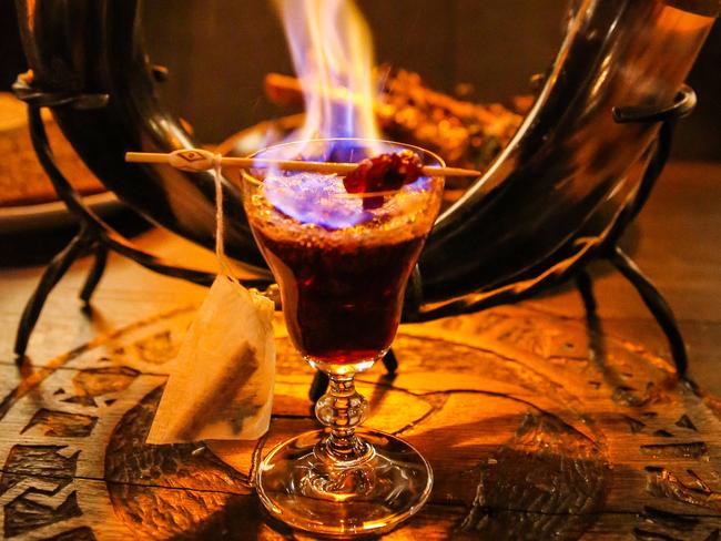 The Blazing Glogg is impressive in sight and smell. Picture: Nicole Cleary