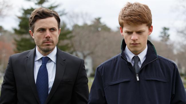 Casey Affleck and Lucas Hedges in a scene from the critically acclaimed and Oscar favourite film Manchester By the Sea.