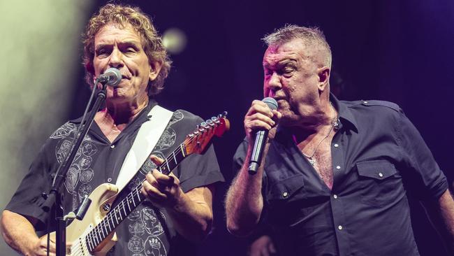 Chisel is back on ice as the band members, including Jimmy Barnes, get back to their day jobs. Picture: Caroline Tan.