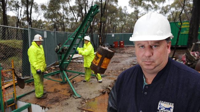 Daryl Floyd, brother of Terry Floyd (missing since 1975) is excavating an old gold mine near Avoca as he believes his Terry’s body was dumped down it in 1975.