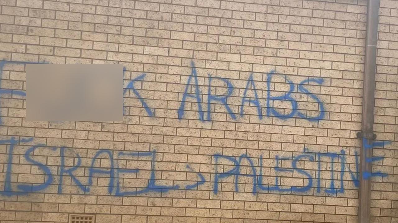 Racist graffiti targets Arabic community