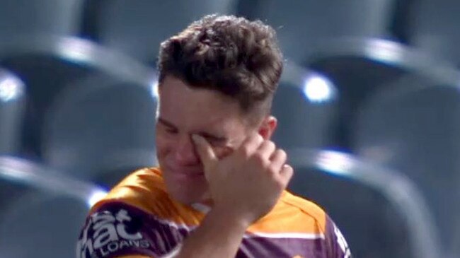 Brobie Croft was in tears after the Broncos slumped to another defeat.