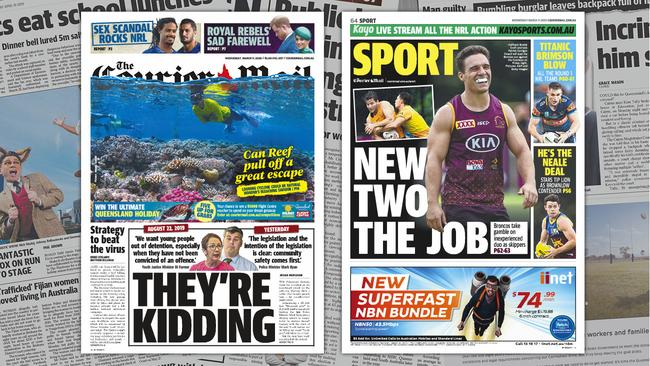 Tomorrow’s front and back pages tonight