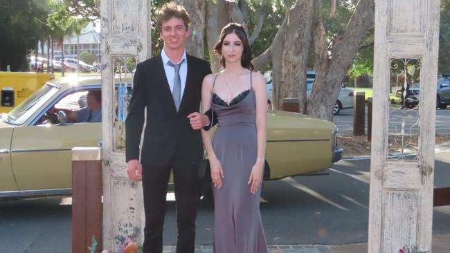 Matthew Hammond and Amahlia Petta at the Hervey Bay State High School formal.