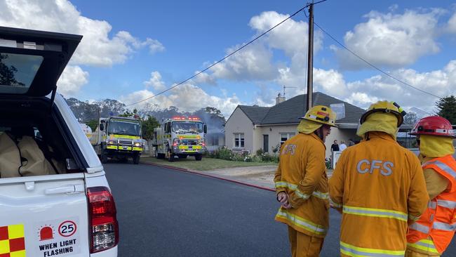 House fire in Lucindale, in SA’s South-East. Picture: Jessica Dempster